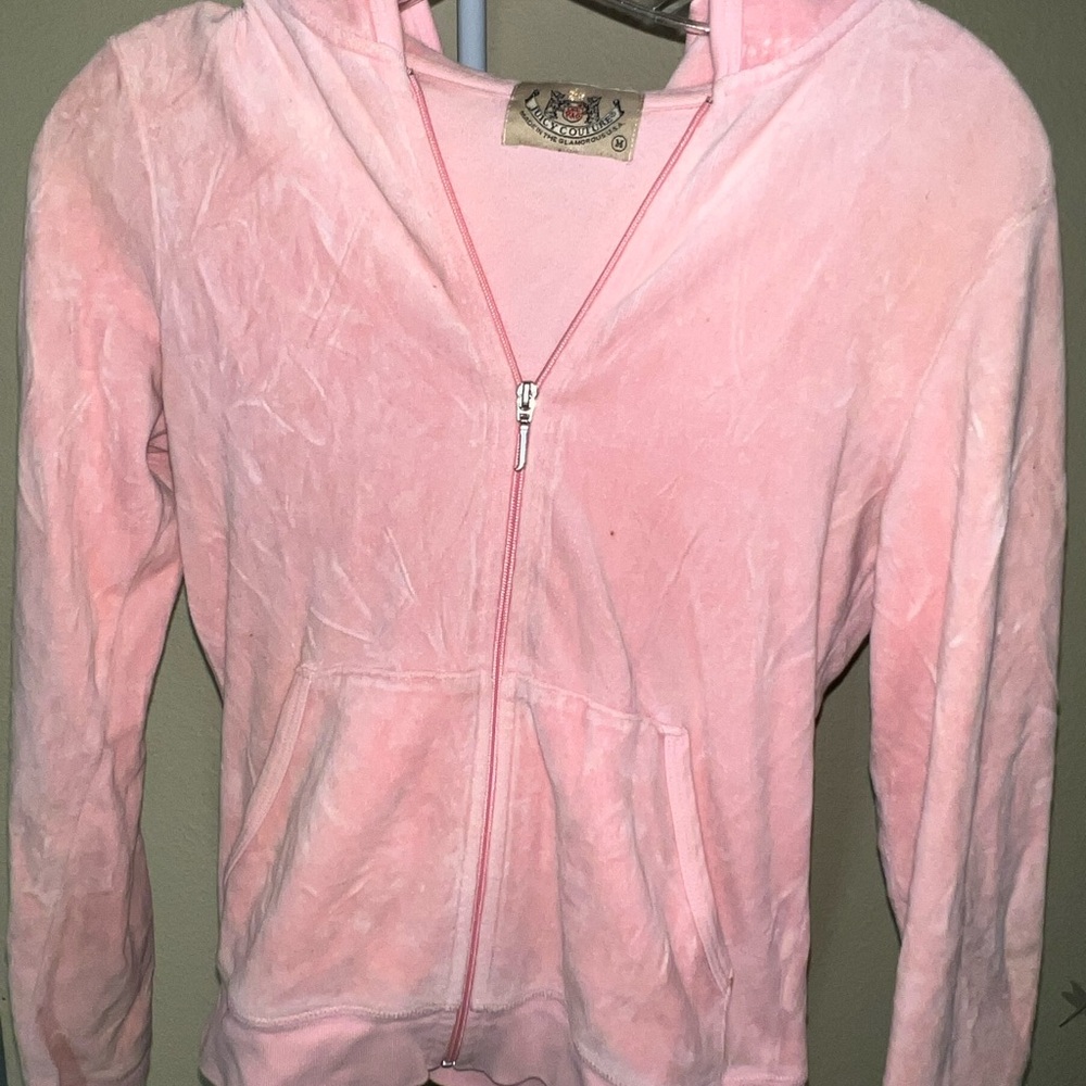 Pink Zip-Up Hoodie Juicy Couture